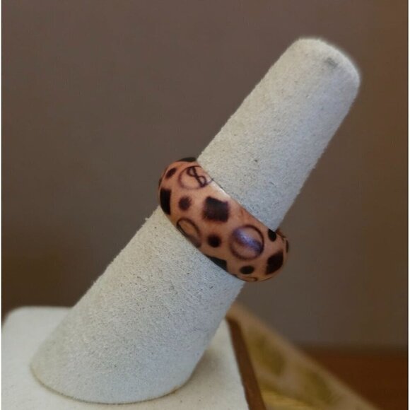 Size 6.5 Real Wood Unisex Ring Handcrafted Matte Finish Minimalist Jewelry - Picture 3 of 4